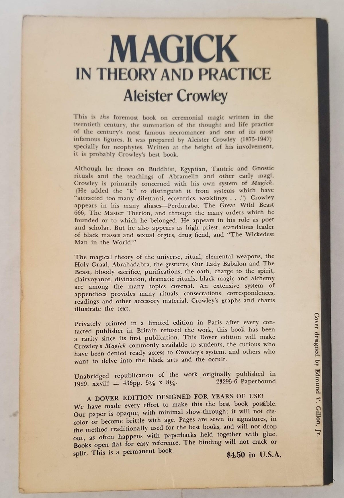 By Aleister Crowley - Magick in Theory and Practice (New Edition) (1976-08-16) [Paperback]
